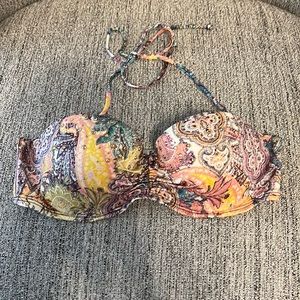 Victoria’s Secret Paisley Bandeau Swim Top (w/ crystals!)